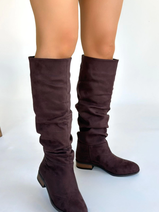 Winda Kahverengi Süet Körüklü Çizme Winda Kahverengi Süet Körüklü Çizme