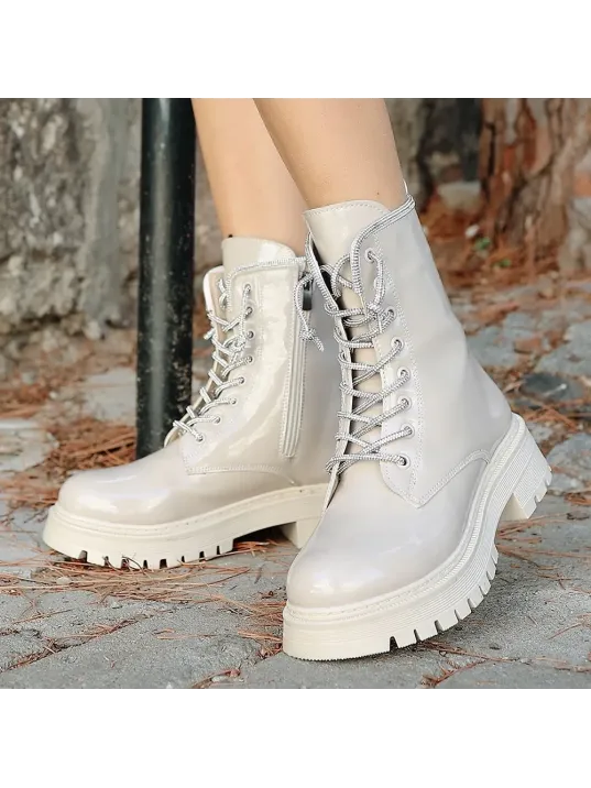 Woint Bej Rugan Bağcıklı Bot Woint Bej Rugan Bağcıklı Bot