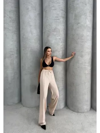 Çımalı Keten Pantolon