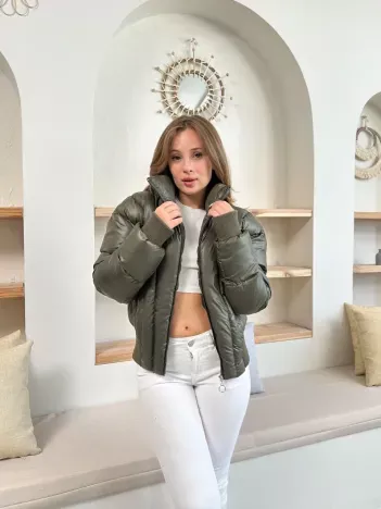Puffer Kısa Mont Haki St25534