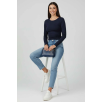 Yanı Büzgülü bluz Lacivert T4322 Yanı Büzgülü bluz Lacivert T4322