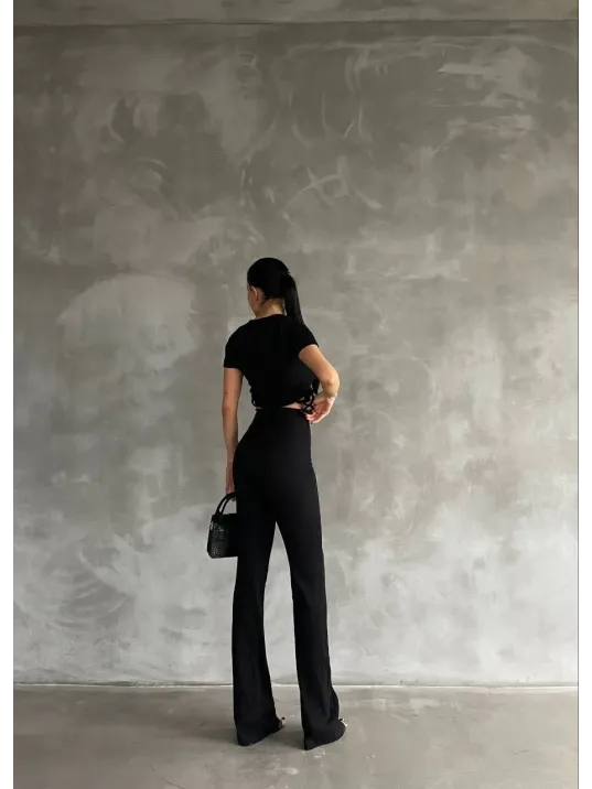 Yanları Tüneli Takım Siyah S3161