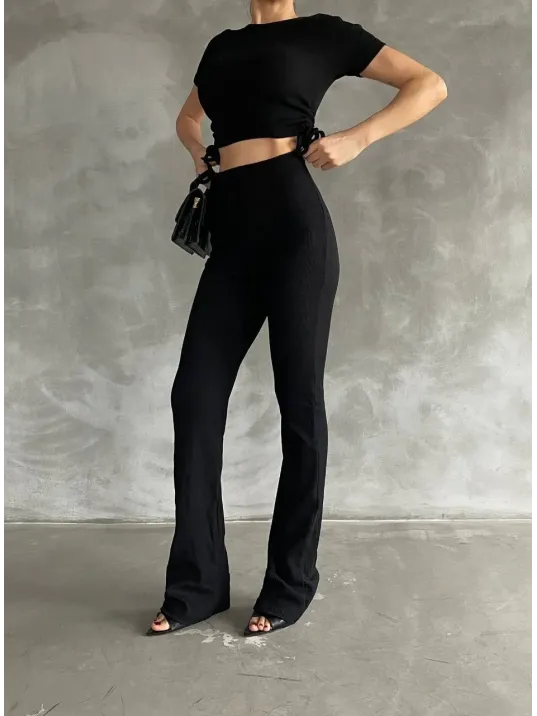 Yanları Tüneli Takım Siyah S3161