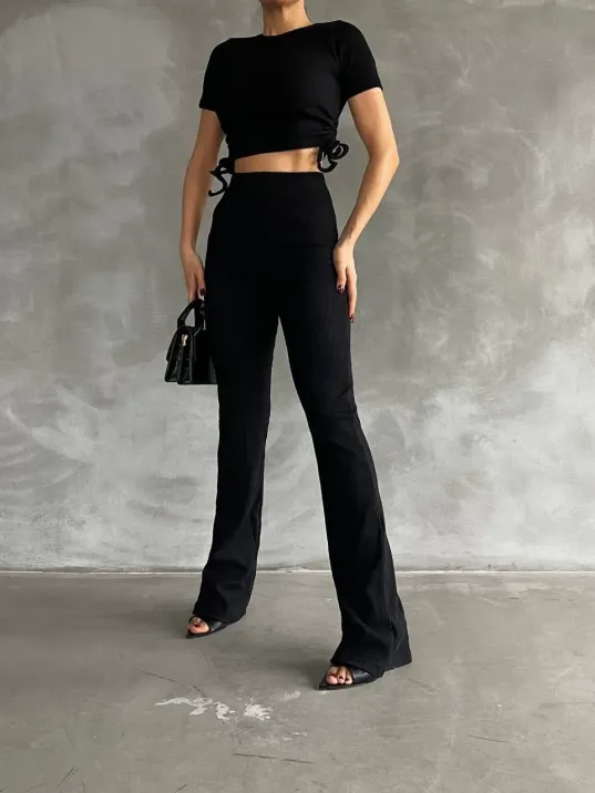 Yanları Tüneli Takım Siyah S3161