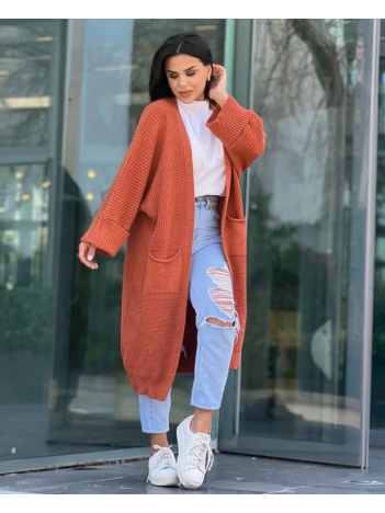 Yarasa kol uzun triko hırka kremit Yarasa kol uzun triko hırka kremit