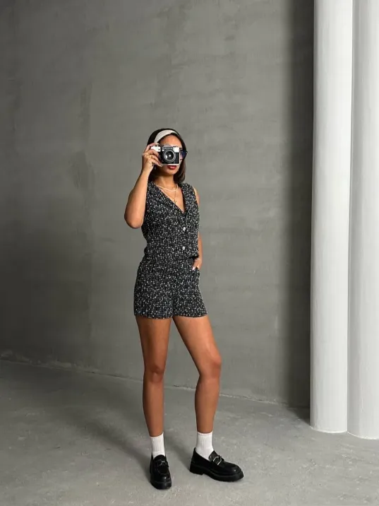 Yelekli Şort Takım Yelekli Şort Takım