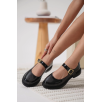 Yokox Siyah Rugan Oxford Ayakkabı Yokox Siyah Rugan Oxford Ayakkabı