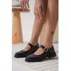 Yokox Siyah Rugan Oxford Ayakkabı Yokox Siyah Rugan Oxford Ayakkabı