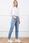 Yüksek Bel Mom Jean Pantolon Yüksek Bel Mom Jean Pantolon