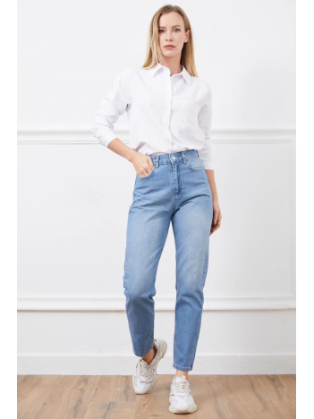 Yüksek bel mom jean pantolon Yüksek bel mom jean pantolon