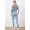 Yüksek bel yırtmaçlı mom jean pantolon Yüksek bel yırtmaçlı mom jean pantolon