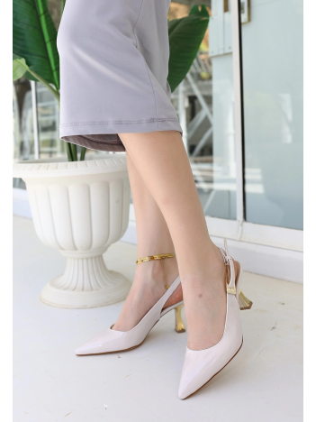 Zalin Bej Rugan Topuklu Ayakkabı Zalin Bej Rugan Topuklu Ayakkabı