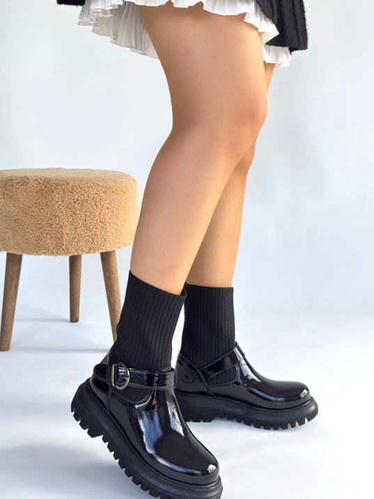 Zerta Siyah Rugan Streçli Bot Zerta Siyah Rugan Streçli Bot