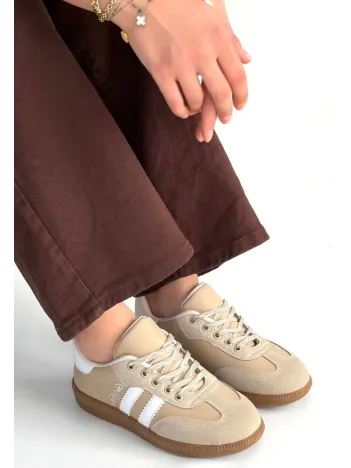 Zerti Bej Cilt Bağcıklı Spor Ayakkabı