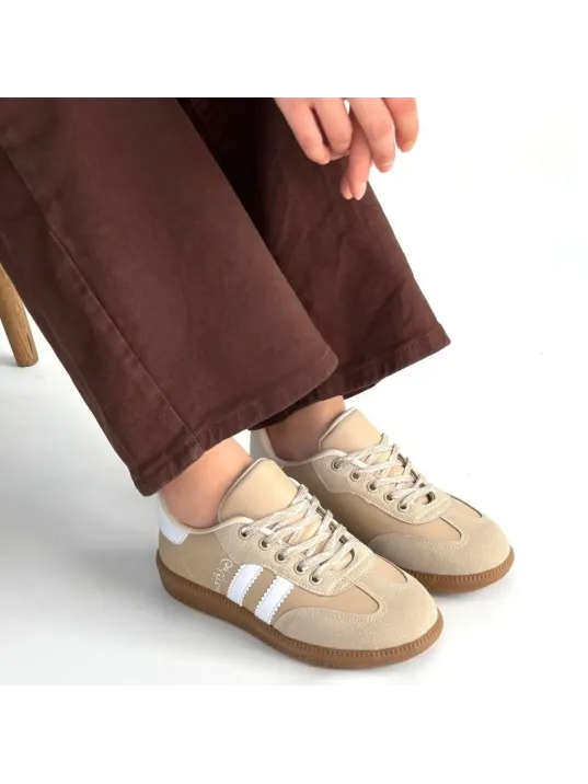 Zerti Bej Cilt Bağcıklı Spor Ayakkabı