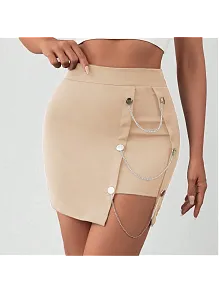 Zincirli Mini Etek S241008