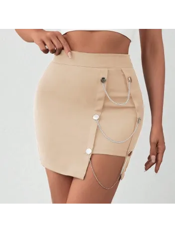 Zincirli Mini Etek S241008