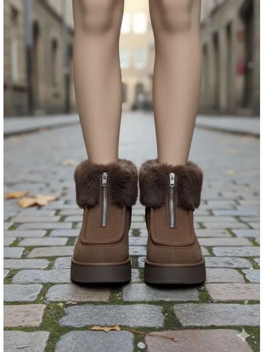 Zinya Kahverengi Süet Bot Zinya Kahverengi Süet Bot