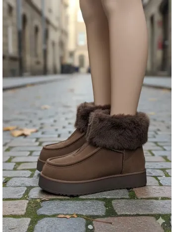 Zinya Kahverengi Süet Bot Zinya Kahverengi Süet Bot