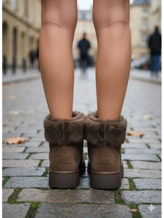 Zinya Kahverengi Süet Bot Zinya Kahverengi Süet Bot