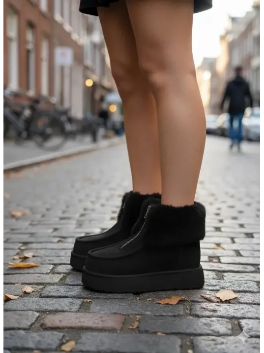 Zinya Siyah Süet Bot Zinya Siyah Süet Bot