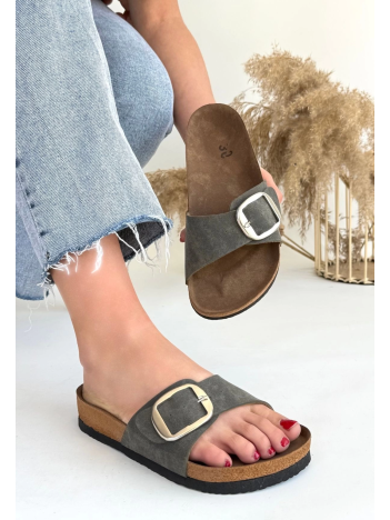 Zooy Yeşil Nubuk Terlik Zooy Yeşil Nubuk Terlik