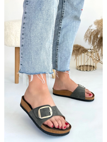 Zooy Yeşil Nubuk Terlik Zooy Yeşil Nubuk Terlik