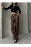 Zr Deri Palazzo Pantolon Kahve H24654 Zr Deri Palazzo Pantolon Kahve H24654
