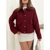 Zr model kaşe ceket bordo st255807