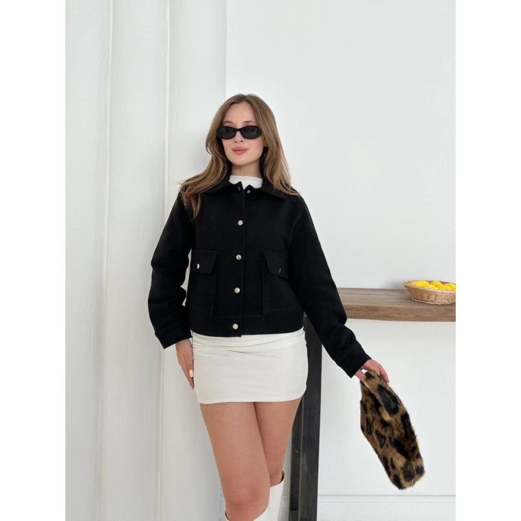 Zr model kaşe ceket siyah st255807 Zr model kaşe ceket siyah st255807