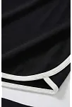 Kadın Siyah Askılı Crop Top Ve Şortlu Gecelik Takım