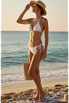 Kadın Beyaz Yandan Bağlamalı Bikini Mayo Takımı