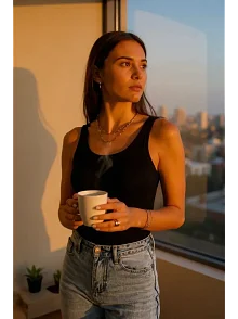 Kadın Siyah Kolsuz Kalın Askılı Uzun Crop Top Bluz & Atlet – Şık, Rahat Ve Kolay Kombinlenebilir Kadın Siyah Kolsuz Kalın Askılı Uzun Crop Top Bluz & Atlet – Şık, Rahat Ve Kolay Kombinlenebilir