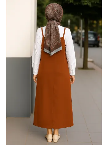 Kadın Kahverengi Basic Ayarlanabilir Askılı Jile Elbise – Şık, Rahat Ve 4 Mevsim Kullanıma Uygun Kadın Kahverengi Basic Ayarlanabilir Askılı Jile Elbise – Şık, Rahat Ve 4 Mevsim Kullanıma Uygun