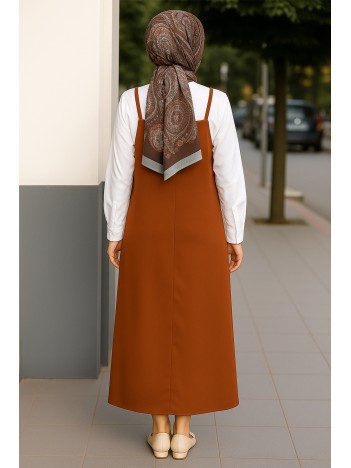 Kadın Kahverengi Basic Ayarlanabilir Askılı Jile Elbise – Şık, Rahat Ve 4 Mevsim Kullanıma Uygun Kadın Kahverengi Basic Ayarlanabilir Askılı Jile Elbise – Şık, Rahat Ve 4 Mevsim Kullanıma Uygun