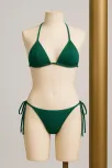 Kadın Yeşil Yandan Ve Boyundan Bağlamalı Bikini Mayo Takımı – Modern, Konforlu Ve Günlük Kombinlere Uygun Kadın Yeşil Yandan Ve Boyundan Bağlamalı Bikini Mayo Takımı – Modern, Konforlu Ve Günlük Kombinlere Uygun
