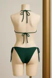 Kadın Yeşil Yandan Ve Boyundan Bağlamalı Bikini Mayo Takımı – Modern, Konforlu Ve Günlük Kombinlere Uygun