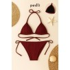 Kadın Bordo Yandan Ve Boyundan Bağlamalı Bikini Mayo Takımı Kadın Bordo Yandan Ve Boyundan Bağlamalı Bikini Mayo Takımı