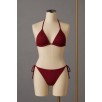 Kadın Bordo Yandan Ve Boyundan Bağlamalı Bikini Mayo Takımı Kadın Bordo Yandan Ve Boyundan Bağlamalı Bikini Mayo Takımı