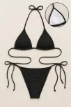 Kadın Siyah Yandan Ve Boyundan Bağlamalı Bikini Mayo Takımı – Modern, Konforlu Ve Günlük Kombinlere Uygun