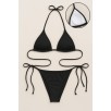 Kadın Siyah Yandan Ve Boyundan Bağlamalı Bikini Mayo Takımı – Modern, Konforlu Ve Günlük Kombinlere Uygun Kadın Siyah Yandan Ve Boyundan Bağlamalı Bikini Mayo Takımı – Modern, Konforlu Ve Günlük Kombinlere Uygun