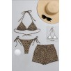 Kadın 3'lü Set Leopar Desenli Şortlu Ve Yandan Bağlamalı Bikini Mayo Takımı – Modern, Konforlu Ve Günlük Kombinlere Uygun Kadın 3'lü Set Leopar Desenli Şortlu Ve Yandan Bağlamalı Bikini Mayo Takımı – Modern, Konforlu Ve Günlük Kombinlere Uygun