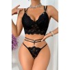Kadın Siyah Çift Sıra Çapraz Askılı Cut-out Tanga Detaylı Şık Takım – Modern, Konforlu Ve Günlük Kombinlere Uygun Kadın Siyah Çift Sıra Çapraz Askılı Cut-out Tanga Detaylı Şık Takım – Modern, Konforlu Ve Günlük Kombinlere Uygun