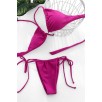 Kadın Fuşya Yandan Bağlamalı Tangalı Üçgen Bikini Mayo Takımı – Modern, Konforlu Ve Günlük Kombinlere Uygun Kadın Fuşya Yandan Bağlamalı Tangalı Üçgen Bikini Mayo Takımı – Modern, Konforlu Ve Günlük Kombinlere Uygun