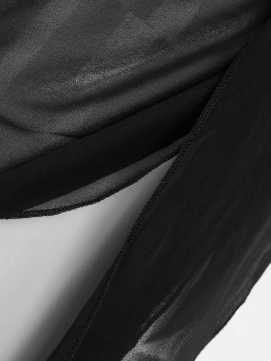 Kadın Siyah Beyaz Transparan Belden Bağlamalı Pareo 2'li – Modern ve Şık Tasarım