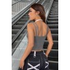 Kadın Antrasit Gri Beyaz Çift Renk Çapraz Askılı Crop Top Bluz – Şık, Rahat Ve Kolay Kombinlenebilir Kadın Antrasit Gri Beyaz Çift Renk Çapraz Askılı Crop Top Bluz – Şık, Rahat Ve Kolay Kombinlenebilir