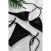 Kadın Siyah Yandan Bağlamalı Tangalı Üçgen Bikini Mayo Takımı – Modern, Konforlu Ve Günlük Kombinlere Uygun Kadın Siyah Yandan Bağlamalı Tangalı Üçgen Bikini Mayo Takımı – Modern, Konforlu Ve Günlük Kombinlere Uygun