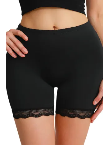 Kadın Siyah Pop Up Kalça Kaldırıcı Ve Sekillendirici Dantel Paçalı Şort Külot – Modern Ve Şık Tasarım Kadın Siyah Pop Up Kalça Kaldırıcı Ve Sekillendirici Dantel Paçalı Şort Külot – Modern Ve Şık Tasarım