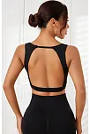 Kadın Siyah Sırtı Açık Derin Göğüs Dekolteli Şık Crop Top Bluz – Şık, Rahat Ve Kolay Kombinlenebilir