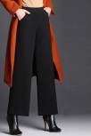 Kadın Siyah Geniş Paça Vintage Palazzo Pantolon – Modern Ve Şık Tasarım